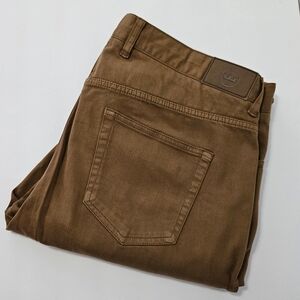 Men's Peter Millar Classic Fit Stretch Golf Pants - Brown - 36x33 - Like New